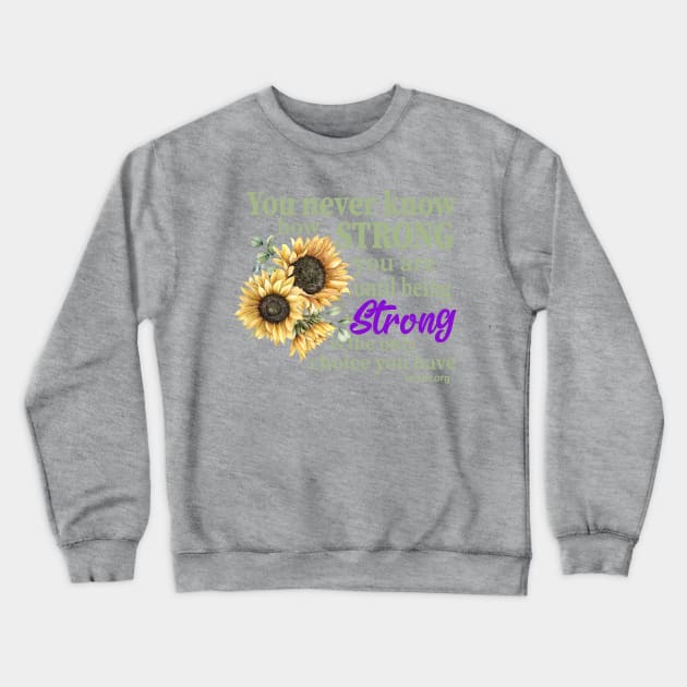 LMSDR Sunflower Crewneck Sweatshirt by BarbC